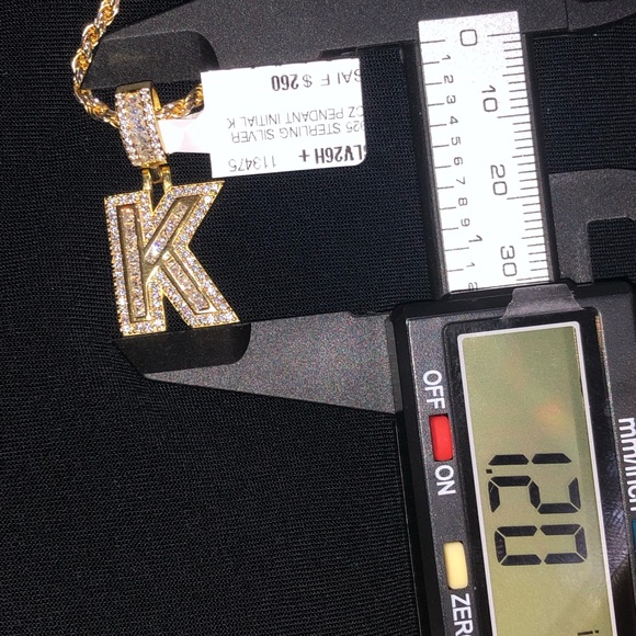 VVS clarity K initial pendant ,  Swarovski Crystal initial, name necklace charm - Picture 4 of 6